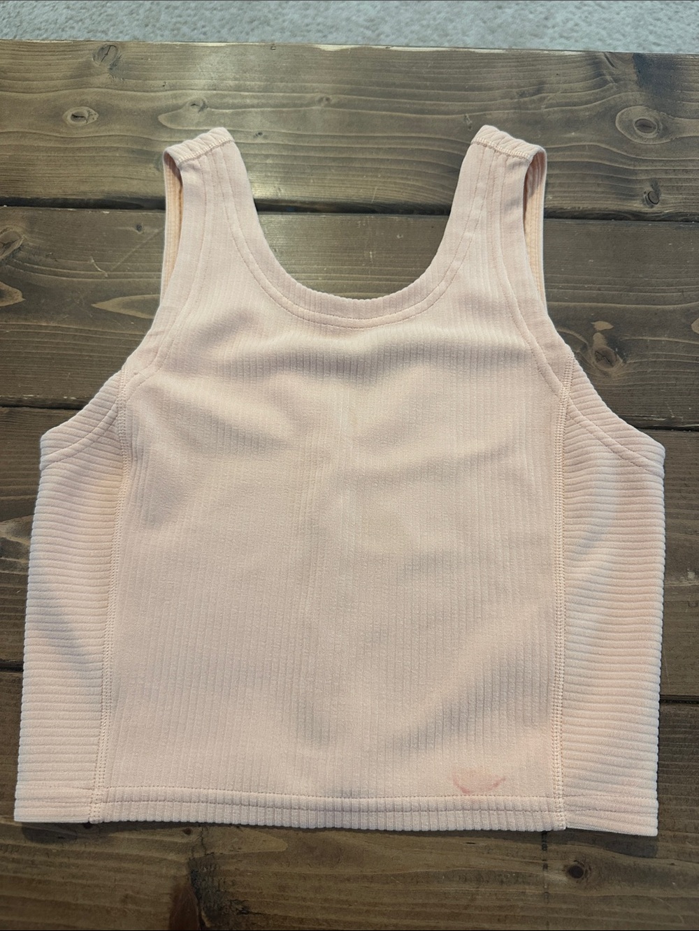 Ribbed Light Pink Tank Top
